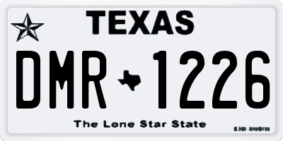 TX license plate DMR1226