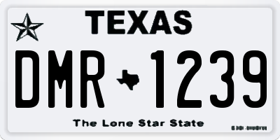 TX license plate DMR1239