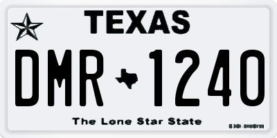 TX license plate DMR1240