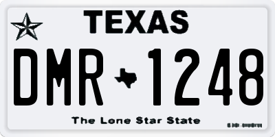 TX license plate DMR1248