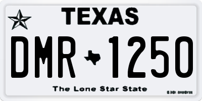 TX license plate DMR1250