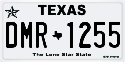 TX license plate DMR1255