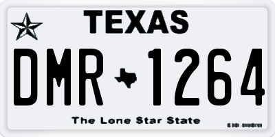 TX license plate DMR1264