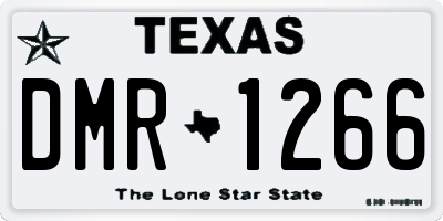 TX license plate DMR1266