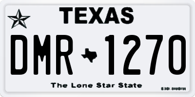 TX license plate DMR1270