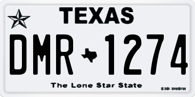 TX license plate DMR1274