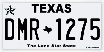 TX license plate DMR1275