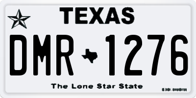 TX license plate DMR1276