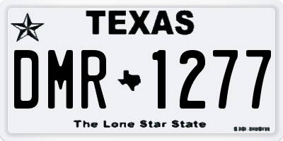 TX license plate DMR1277