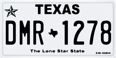 TX license plate DMR1278