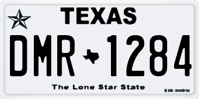 TX license plate DMR1284