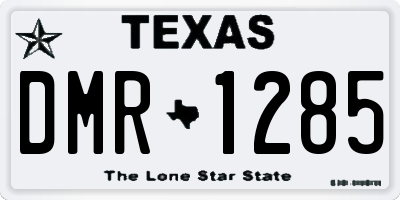 TX license plate DMR1285