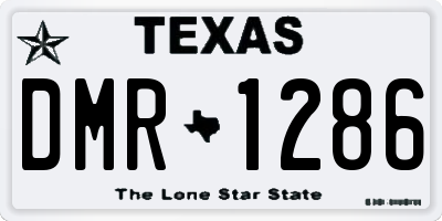 TX license plate DMR1286