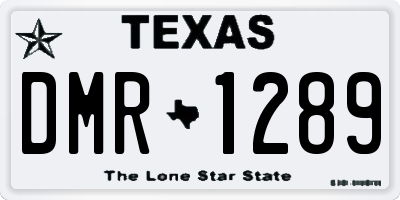 TX license plate DMR1289