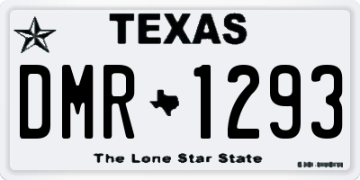 TX license plate DMR1293