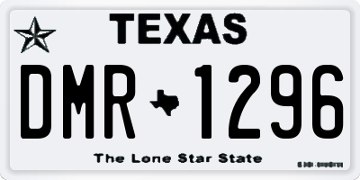TX license plate DMR1296