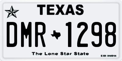 TX license plate DMR1298