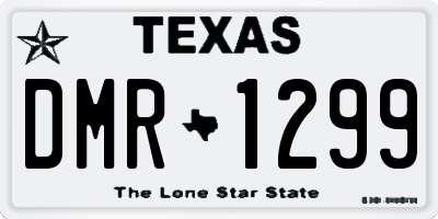 TX license plate DMR1299