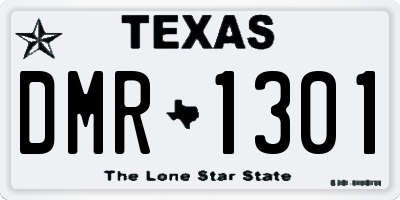 TX license plate DMR1301