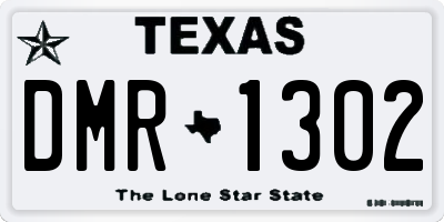 TX license plate DMR1302