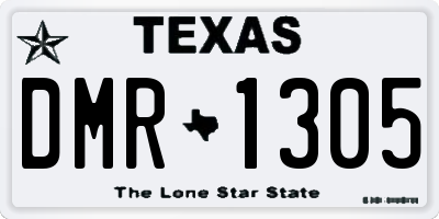TX license plate DMR1305