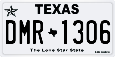 TX license plate DMR1306