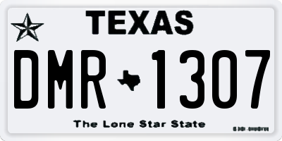 TX license plate DMR1307