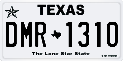TX license plate DMR1310