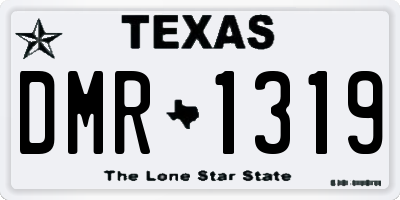 TX license plate DMR1319