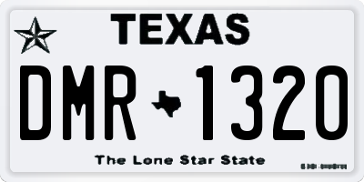 TX license plate DMR1320