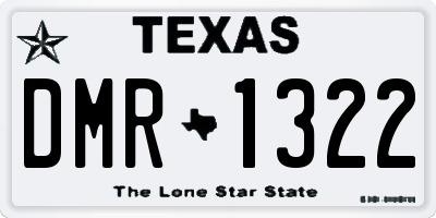 TX license plate DMR1322