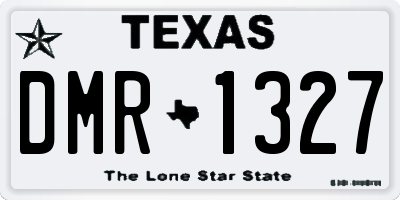 TX license plate DMR1327