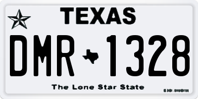 TX license plate DMR1328