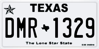 TX license plate DMR1329