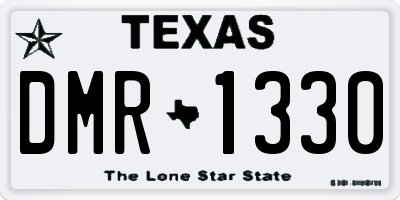 TX license plate DMR1330