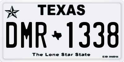 TX license plate DMR1338