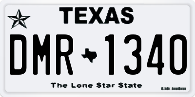 TX license plate DMR1340