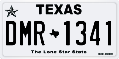 TX license plate DMR1341