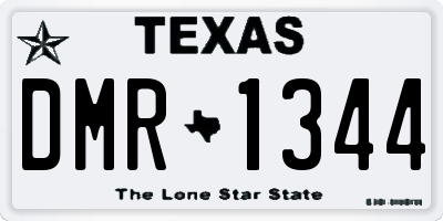 TX license plate DMR1344