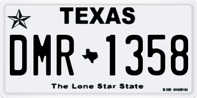 TX license plate DMR1358