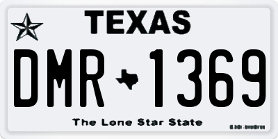 TX license plate DMR1369