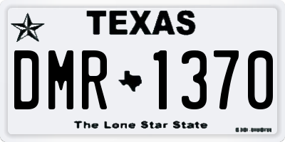 TX license plate DMR1370