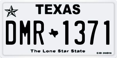 TX license plate DMR1371