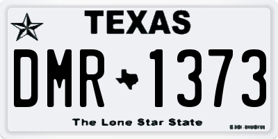 TX license plate DMR1373