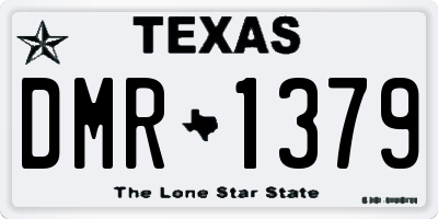 TX license plate DMR1379