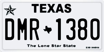 TX license plate DMR1380