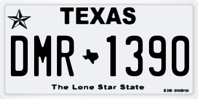 TX license plate DMR1390