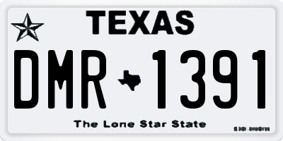 TX license plate DMR1391