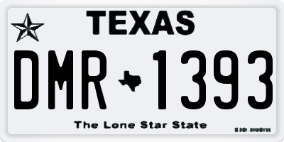 TX license plate DMR1393
