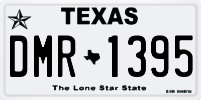 TX license plate DMR1395